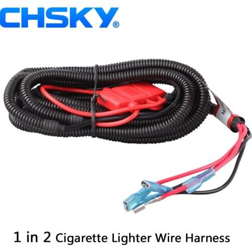 CHSKY High Quality Wiring Harness Suitable for Car USB Charger Adapter & Car Cigarette Lighter Power Socket Easy to installation