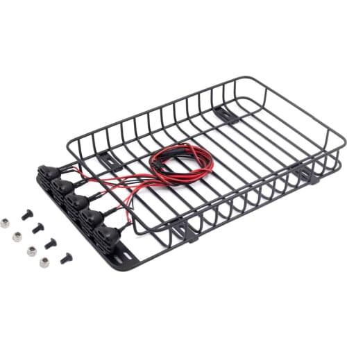 RC Metal Luggage Rack for SCX10 TRX4 D90 TF2 cc01 Model Buggy DIY Parts