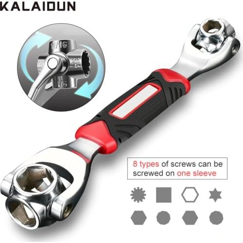 KALAIDUN Wrench Torque Keys Set Universal Key Ratchet Multitul Spanner 48 In 1 Hand Tools Spline Bolts Torx Furniture Car Repair