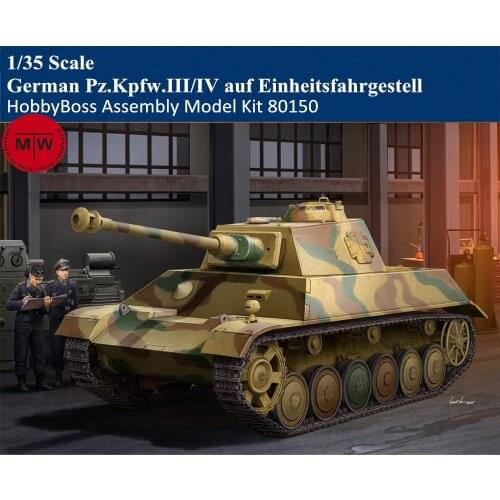 HobbyBoss 80150 1/35 Scale German Pz.Kpfw.III/IV auf Einheitsfahrgestell Tank Military Plastic Assembly Model Kits