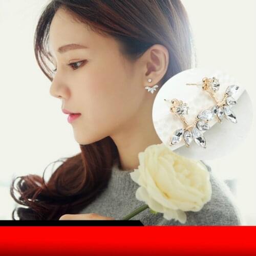 New fashion jewelry statement crystal earrings eyelashes earrings bohemian female earrings flowers rich daisies earrings