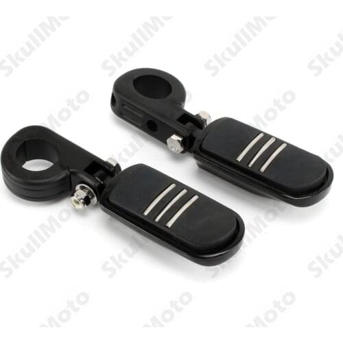 1.25" Highway Mount Motorcycle Foot Pegs Engine Guard Streamliner Footpegs Footrest Clamp For Harley Softail Fatboy V-Rod Dyna