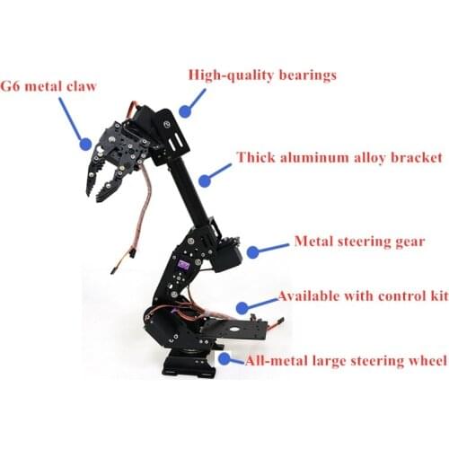 DoArm S8 8 DoF Aluminum Alloy Metal Robot Arm/Hand Robotic Manipulator ABB Arm Model Claw For Arduino WiFi Kit