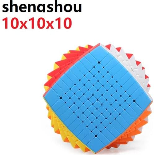 Shengshou 10x10x10 Cube Magic Sengso pillowed 10x10 Speed Cube 10x10 Puzzle Magic cubo shengshou 10x10 cube Toy For Children