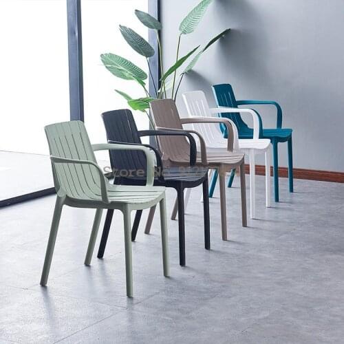 Nordic Plastic Chair Back Chair Leisure Outdoor Chair Cafe Hollow Simple Dining Chair Coffee Chair Negotiation Thicken