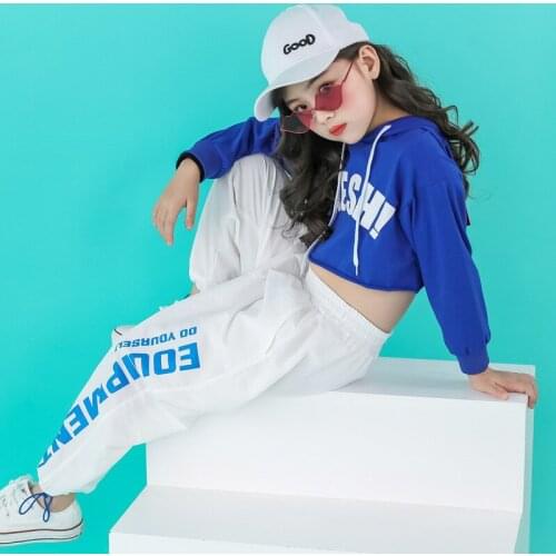 Hip Hop Dance Costumes for Girls Boys Jazz Ballroom Dancing Clothes Wear Street Kids Dance Competition Costumes T Shirt Pants