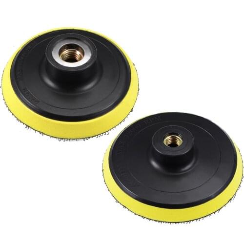 Uxcell 4-Inch Hook and Loop Sanding Pad Sandpaper Backing Plate for Sander grinding polishing most kinds of rotary tools