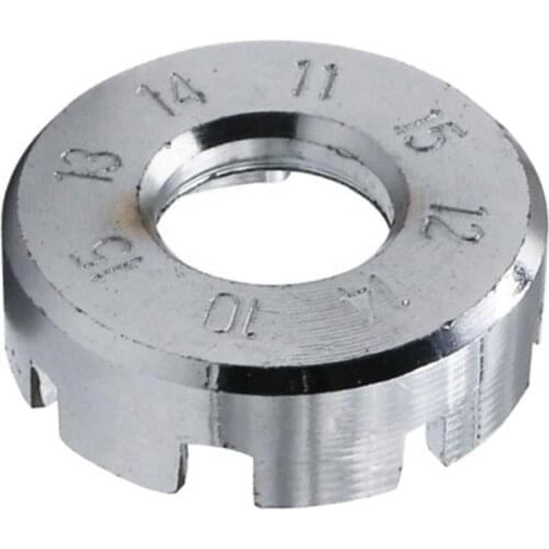 Bike Spoke Wrench - 8 Way, 8 Groove Spoke Wrench, Heavy Duty, Silver