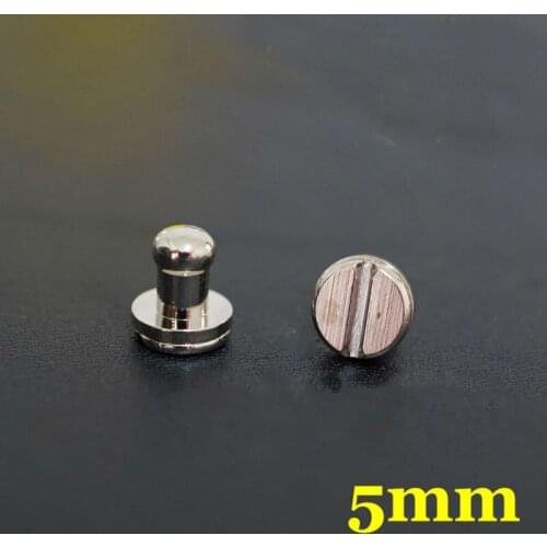 50pc Q7-5mm Solid Brass belt screw Chicago Screw Leathercraft