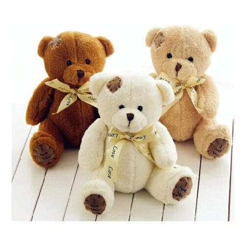 18cm High Quality Super Kawaii Cute Lovely Teddy Bear Plush Toys & Stuffed Dolls Wedding Decoration Baby Toy Baby Gift