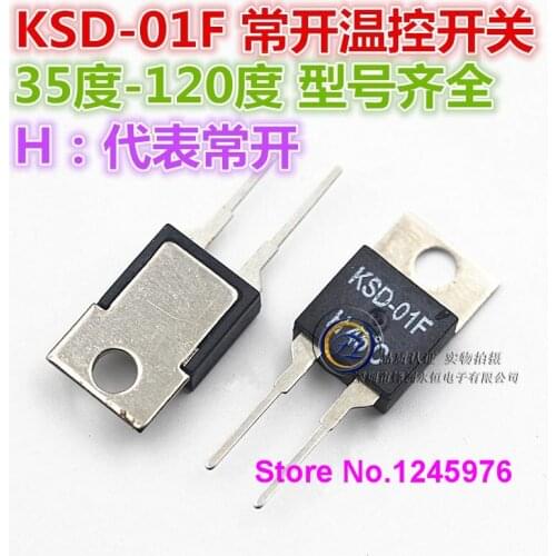 20PCS Normally open KSD-01F H65 H65| temperature control switch to achieve automatic closing of the imported 65 degrees KSD-01F