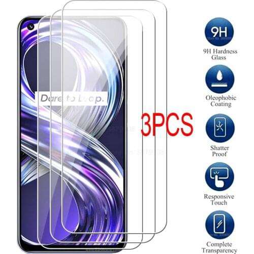 3pcs protective glass for Realme 8i 5G glass screen protectors film cover for realmy realmi 8i 6.6'' 2021 Phone Tempered flims