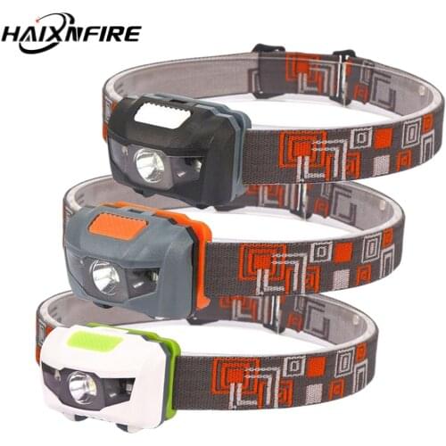 4 night fishing headlamp pattern red lightweight head-mounted waterproof mountaineering trips Mini Fishing light running lights