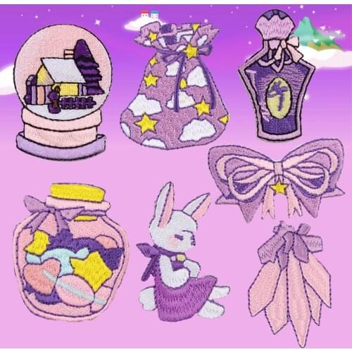 50pcs/lot Weird Stuff Cute Patch Embroidery Patches Letters Clothing Decoration Accessories Diy Iron Heat Transfer Applique