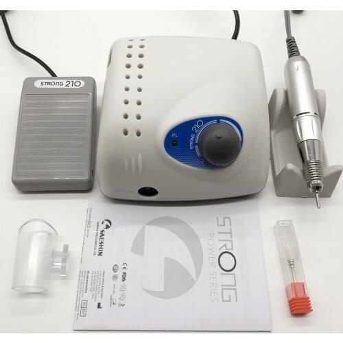 Strong 210 control box 35000 rpm Handpiece Nail Drill Nails Art Tool Nail File Equipment manicure machine Nail File Set