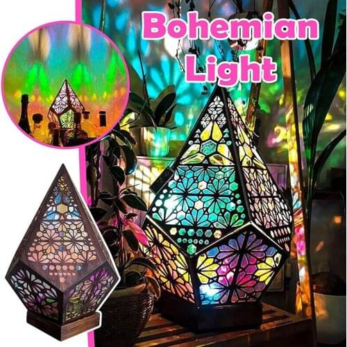 Polar Star Large Floor Lamp Colorful Diamond Geometric Lights Night Decorative LED Light Arts Crafts Table Lamps Home Decor