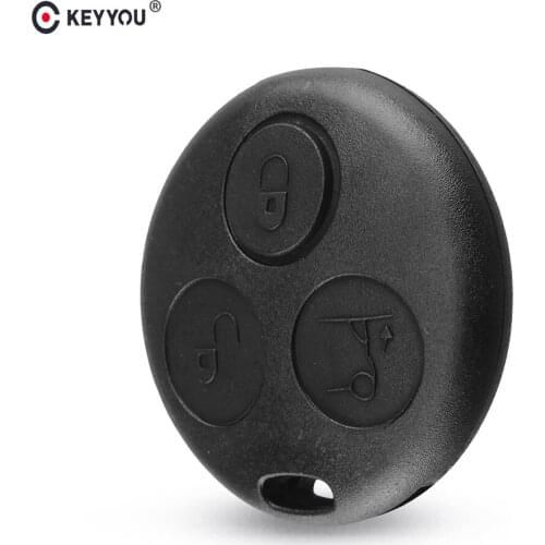 KEYYOU 3 Buttons without Blade Replacement Car key shell Remote Case For Benz SMART Fortwo For Mercedes Benz Case Hot Sale