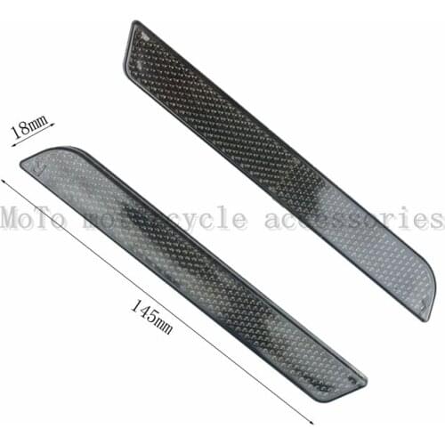Black Saddlebag Covers Reflectors Fits For Harley Hard Bags New