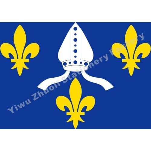French Saint Tarantino Flag 150X90cm (3x5FT) 120g 100D Polyester Double Stitched High Quality Banner Free Shipping