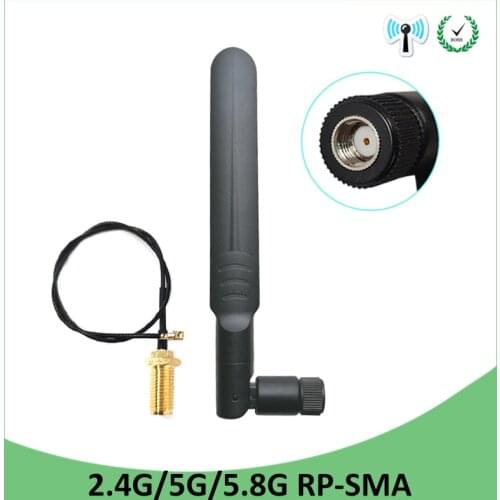 2.4ghz wifi antenna antena 2.4g 5g 5.8g 10pcs booster RP SMA connector modem SMA MALE IPX CABLE signal router wi-fi carro