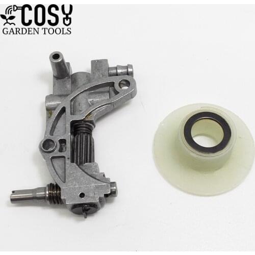 Oil Pump Worm Gear Kit For Chinese Chainsaw 5200 4500 5800 52cc 45cc 58cc Garden Power Tools Spare Parts