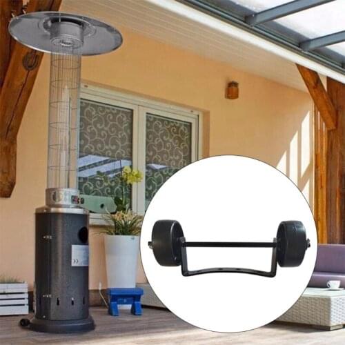 1Set Gas Patio Heater Wheel Kit Heater Replacement Parts Easy to Move Replace for Outdoor Lawn Installation Pulley