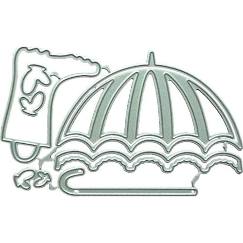 Umbrella Metal Cutting Dies Stencil DIY Scrapbooking Album Paper Card Template Mold Embossing Craft Decoration