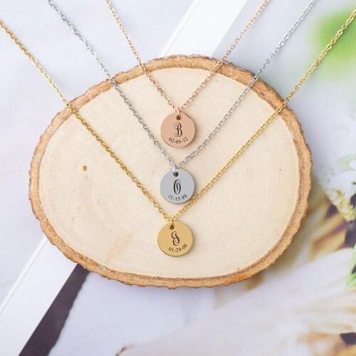 MYDIY Handwritten Font Hot Sale Women Girl Gold Initial 26 Letter Necklace Long Charm Personal Necklace Pendants Stainless Steel