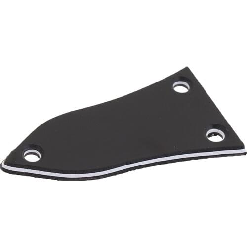 Durable Guitar 3 Holes Truss Rod Cover Set For phone Guitar Black