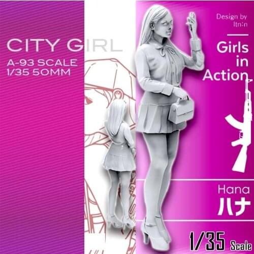 1/35 Resin model kits figure beauty colorless and self-assembled A-93