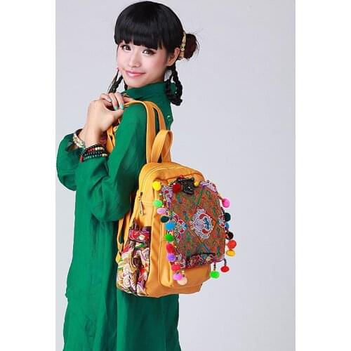 Naxi.Hani Women's Yellow Backpacks