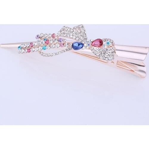 Stunning Metal Filigree and Crystal Diamante Ibis Type Barrette Hair Clip for Women Hair Accessories Hot Sale 2021