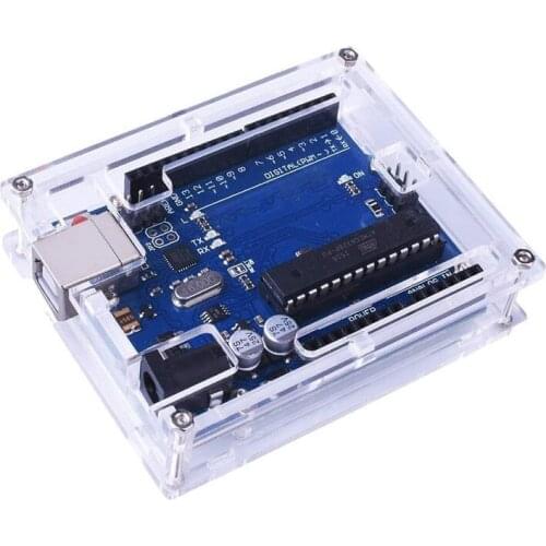 Uno R3 Case Transparent Acrylic Box Clear Cover Compatible For Arduino Uno R3 Case Shell