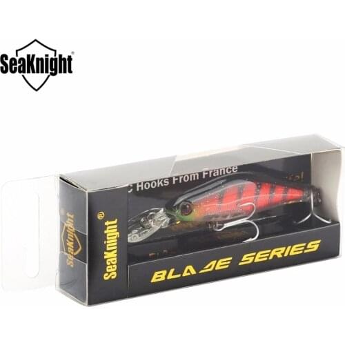 SeaKnight Minnow SK043 Suspending Fishing Lure 1PC 6.5g 65mm 0-1.2M Jerkbait Hard Fishing Baits Wobblers VMC Hooks Sea