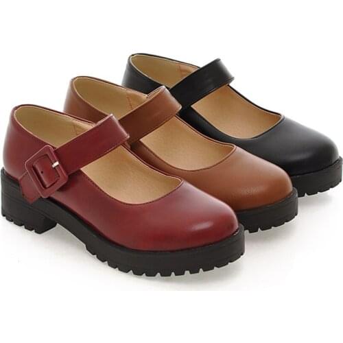 Big Size 34-43 New 4 cm Wide Heels Pumps Women Elegant Shallow Shoes Woman Casual Office Lady Autumn Pumps