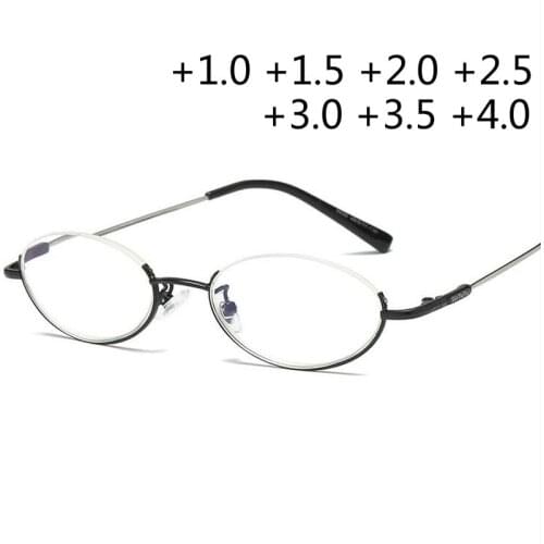 Vintage Spring Hinge Half Moon Eyeglass Frames Reading Glasses +1.0 +1.5 +2.0 +2.5 +3.0 +3.5 +4.0