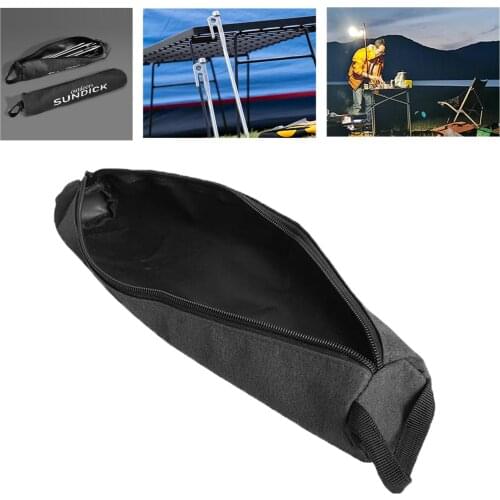 Waterproof Tent Poles Holder Bar Rod Peg Container Trekking Zip Storage Bag