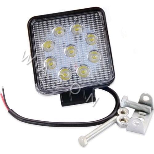 High Quality Excavator Spare Parts Square 9pcs 27W Thick Led Light Work Lamp