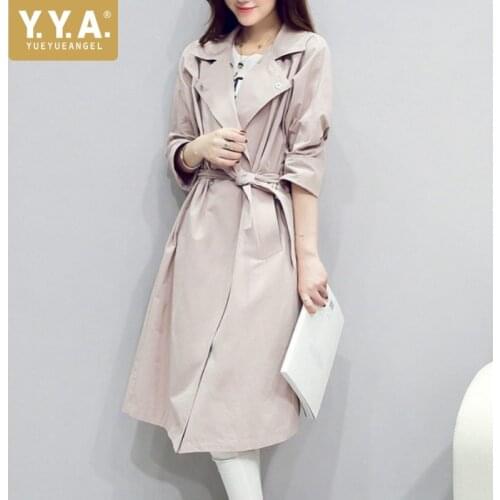 Женские длинные тренчи YueYueAngel China At AliExpress