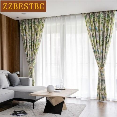 Modern High Quality Printing Exquisite Decoration Bedroom Living Room Curtain Childrens Room Kitchen Apartment Short Curtain