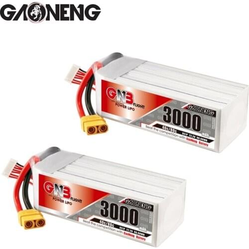 1/2pcs GNB 3000mAh 22.2V 6S 40C/80C Lipo Battery With T/XT60/XT90 Plug For RC Helicopter Quadcopter FPV Racing Drone Parts