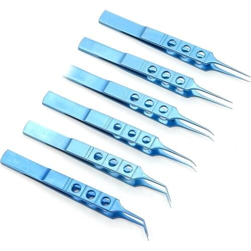 1pcs Titanium Hair planting Tweezers Platforms 10.5cm Ophthalmic Dental Forceps