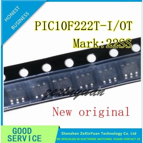 10PCS 30PCS 50PCS PIC10F222T-I/OT PIC10F222-I/OT PIC10F222 SOT23-6 New original
