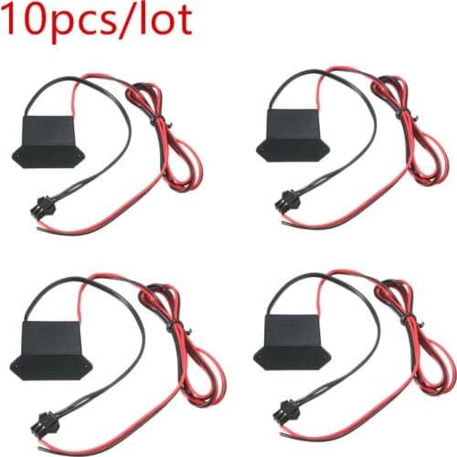10pcs Neon EL Wire Power Driver Controller for 1-10M LED EL Wire Light Inverter Supply Adapter Flexible Neon Wire Driver DC 12V