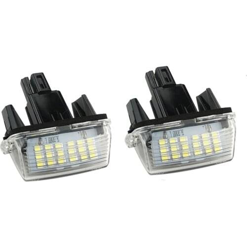 18-SMD LED license plate light white lamps For Toyota Corolla Yaris Vios 2014 2015 2016