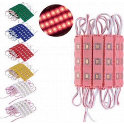 20PCS LED module 12v 3led 1.5w smd5730 led module injection len red/green/blue lightbox Advertising Channel Letter Building