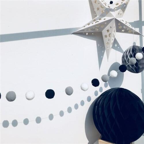 30MM Nordic Ball Kids Room Decoration Wool Ball 30PCS Wall Hanging Play Tent Decoration Props Pendants Ornaments Christmas Gifts