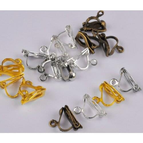500pcs Earring Clips no Pierced Ear Clips Earrings DIY Handmade Beading Materials Wholesale