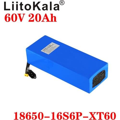 LiitoKala 60V E-bike battery 60V 20ah 25ah 30ah 15Ah li-ion battery pack bike conversion kit bafang High power protection