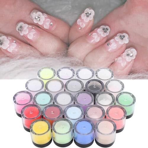 Nail Art Acrylic Powder Crystal Nail Art Tips Decoration Builder Acrylic Manicure Tool Nail Polish